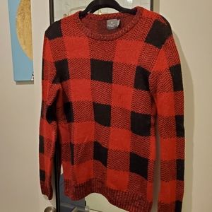 Mens Hawkings McGill Buffalo Check Sweater Size M